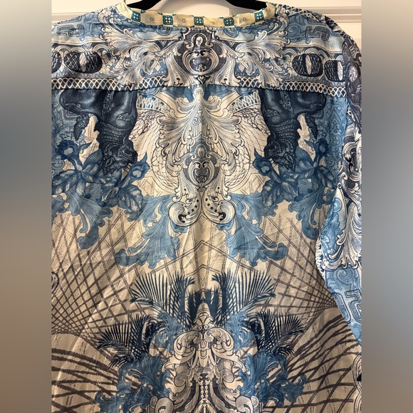 Johnny Was Silk Blouse - Picture 7 of 8